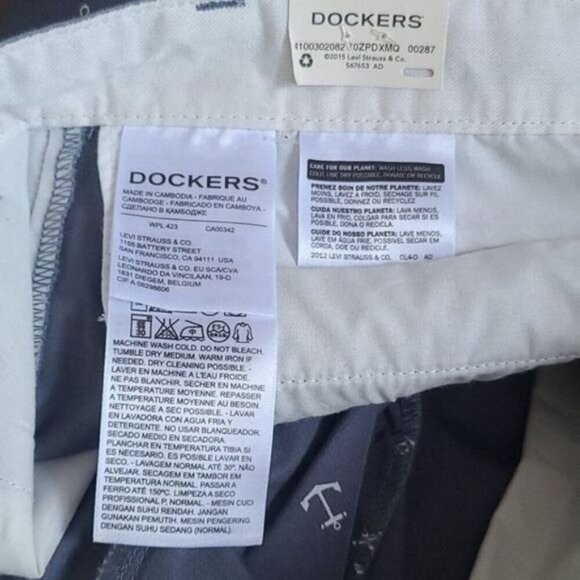 NWT Dockers Blue Anchor Shorts - Picture 4 of 9